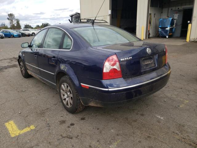 Photo 3 from auction – 2003 VOLKSWAGEN PASSAT GLS with VIN WVWPH63B83P249925