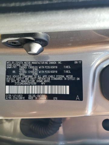 Photo 10 from auction – 2017 LEXUS RX 350 BAS with VIN 2T2ZZMCA9HC079299