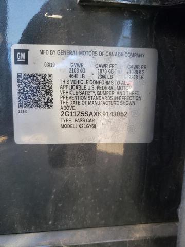 Photo 10 from auction – 2019 CHEVROLET IMPALA LT with VIN 2G11Z5SAXK9143052