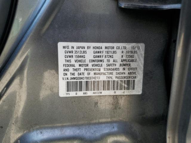 Photo 10 from auction – 2013 HONDA FIT with VIN JHMGE8H37DC074273