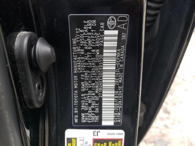 Photo 10 from auction – 2013 TOYOTA COROLLA BA with VIN 2T1BU4EE5DC993130