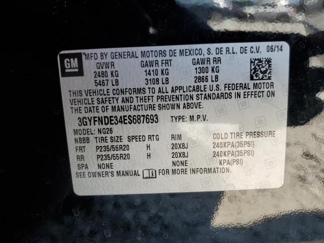 Photo 10 from auction – 2014 CADILLAC SRX with VIN 3GYFNDE34ES687693