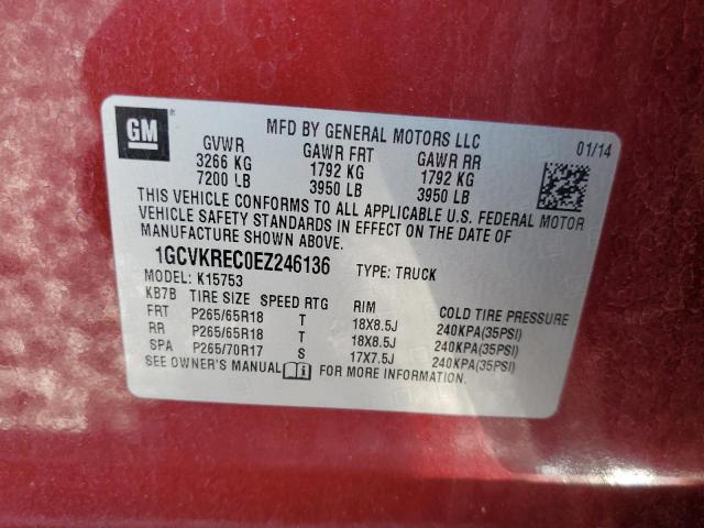 Photo 10 from auction – 2014 CHEVROLET SILVERADO with VIN 1GCVKREC0EZ246136