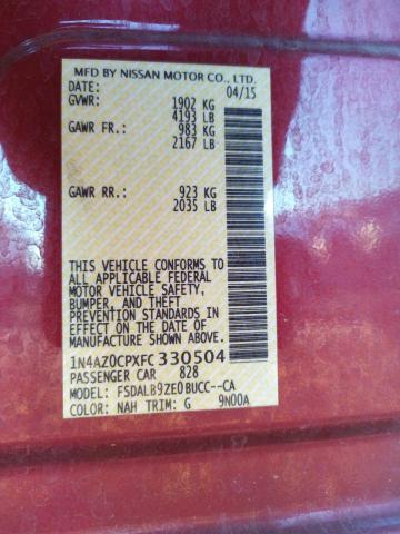 صورة رقم 10 من المزاد - 2015 NISSAN LEAF S مع VIN 1N4AZ0CPXFC330504