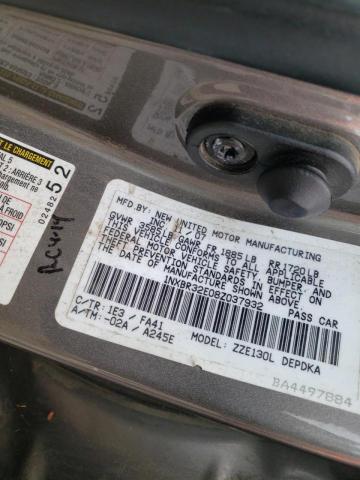 Photo 10 from auction – 2008 TOYOTA COROLLA CE with VIN 1NXBR32E08Z037932