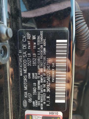 Photo 10 from auction – 2018 KIA RIO LX with VIN 3KPA25AB2JE047101