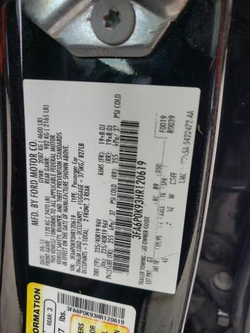 Photo 10 from auction – 2017 FORD FUSION TIT with VIN 3FA6P0K93HR120619
