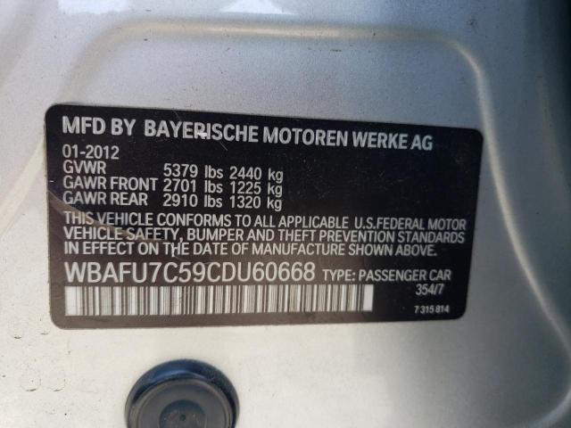 Photo 10 from auction – 2012 BMW 535 XI with VIN WBAFU7C59CDU60668