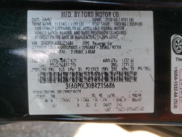 Photo 10 from auction – 2011 FORD FUSION HYB with VIN 3FADP0L30BR235686