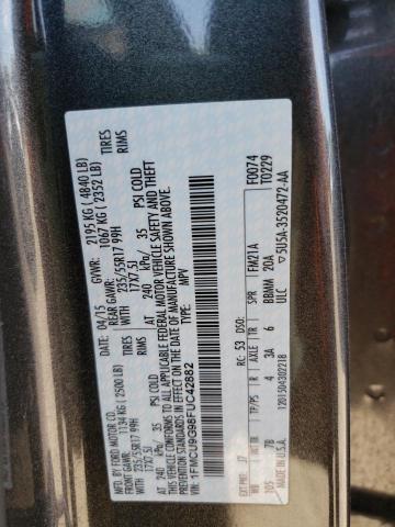 Photo 10 from auction – 2015 FORD ESCAPE SE with VIN 1FMCU9G98FUC42882