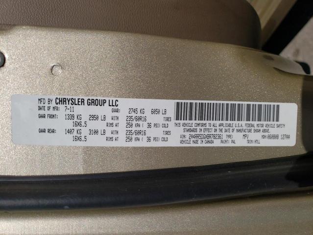 Photo 10 from auction – 2011 CHRYSLER TOWN & COU with VIN 2A4RR5DGXBR782361