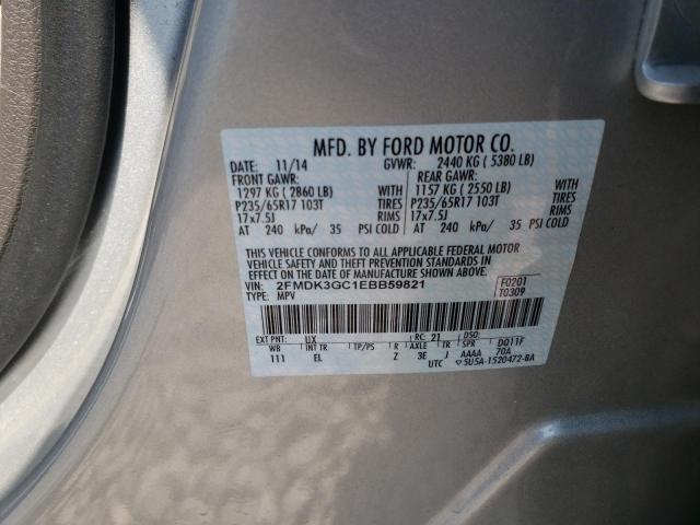 Photo 10 from auction – 2014 FORD EDGE SE with VIN 2FMDK3GC1EBB59821