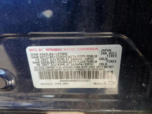 Foto 10 de la subasta – 2011 MITSUBISHI OUTLANDER con VIN JA4AR4AU6BZ010107