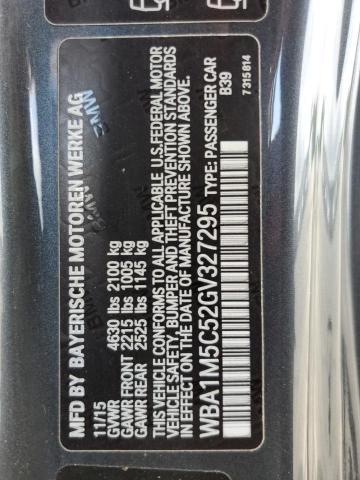 Photo 10 from auction – 2016 BMW M235XI with VIN WBA1M5C52GV327295