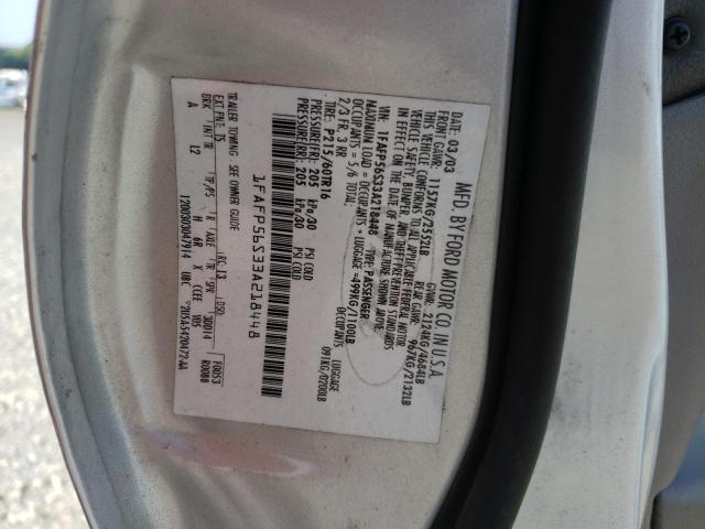 Photo 10 from auction – 2003 FORD TAURUS SEL with VIN 1FAFP56S33A218448