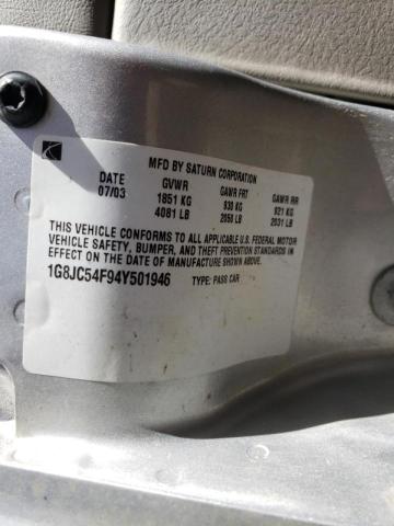 Photo 10 from auction – 2004 SATURN L300 LEVEL with VIN 1G8JC54F94Y501946