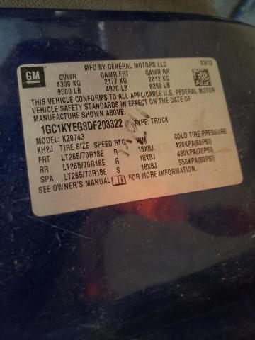 Photo 10 from auction – 2013 CHEVROLET SILVERADO with VIN 1GC1KYEG8DF203322