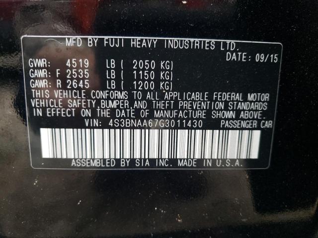 Photo 10 from auction – 2016 SUBARU LEGACY 2.5 with VIN 4S3BNAA67G3011430
