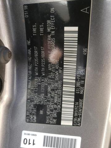 Photo 10 from auction – 2018 TOYOTA SIENNA LE with VIN 5TDKZ3DC1JS919895