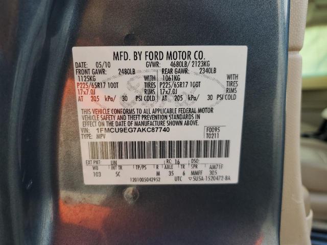 Photo 10 from auction – 2010 FORD ESCAPE LIM with VIN 1FMCU9EG7AKC87740