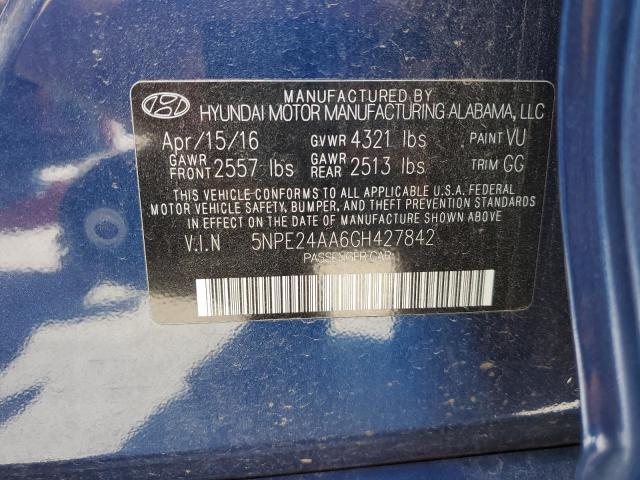 Photo 10 from auction – 2016 HYUNDAI SONATA ECO with VIN 5NPE24AA6GH427842