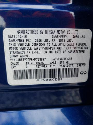 Photo 10 from auction – 2017 INFINITI Q50 PREMIU with VIN JN1EV7AP6HM733897