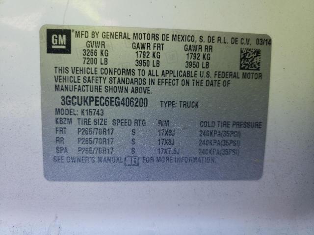 Photo 10 from auction – 2014 CHEVROLET SILVERADO with VIN 3GCUKPEC6EG406200