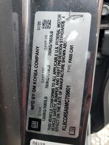 Photo 10 from auction – 2021 CHEVROLET SPARK 1LT with VIN KL8CD6SA9MC709601
