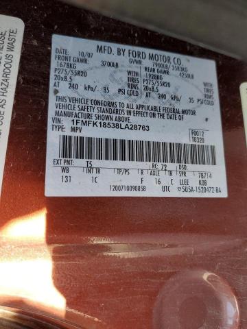 Photo 10 from auction – 2008 FORD EXPEDITION with VIN 1FMFK18538LA28763