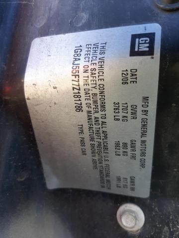 Foto 10 de la subasta – 2007 SATURN ION LEVEL con VIN 1G8AJ55F77Z181786