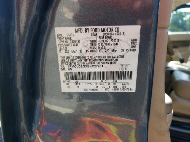 Photo 10 from auction – 2011 FORD ESCAPE with VIN 1FMCU0EGXBKC27951