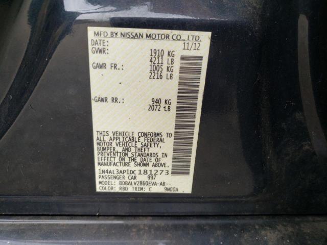 Photo 10 from auction – 2013 NISSAN ALTIMA 2.5 with VIN 1N4AL3AP1DC181273