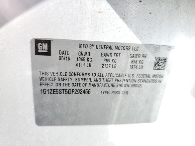 Photo 10 from auction – 2016 CHEVROLET MALIBU LT with VIN 1G1ZE5ST5GF292466