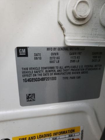 Photo 10 from auction – 2011 BUICK LACROSSE C with VIN 1G4GE5GD4BF201000