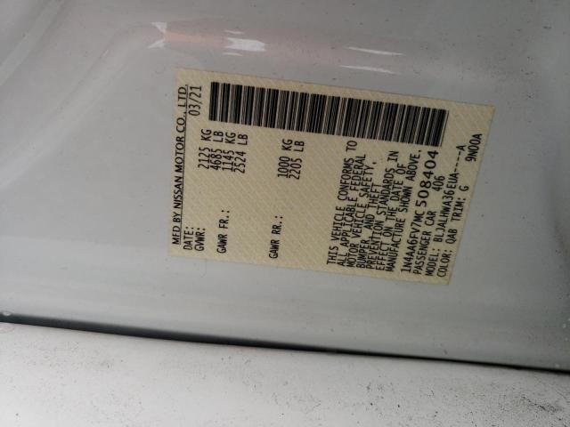 Zdjęcie 10 z aukcji – 2021 NISSAN MAXIMA PLA z VIN 1N4AA6FV7MC508404