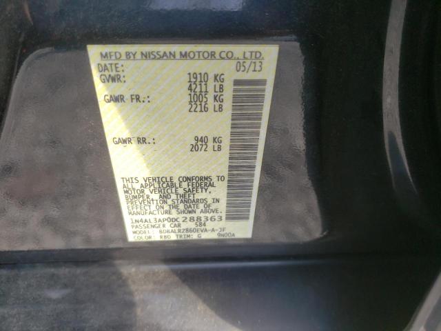 Photo 10 from auction – 2013 NISSAN ALTIMA 2.5 with VIN 1N4AL3AP0DC288363