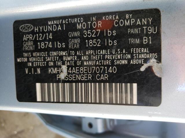 Photo 10 from auction – 2014 HYUNDAI ACCENT GLS with VIN KMHCT4AE8EU707140