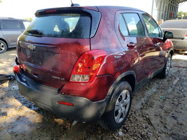 Photo 4 from auction – 2016 CHEVROLET TRAX LS with VIN 3GNCJKSB2GL244676