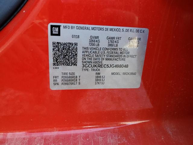 Photo 10 from auction – 2018 CHEVROLET SILVERADO with VIN 3GCUKREC5JG498048