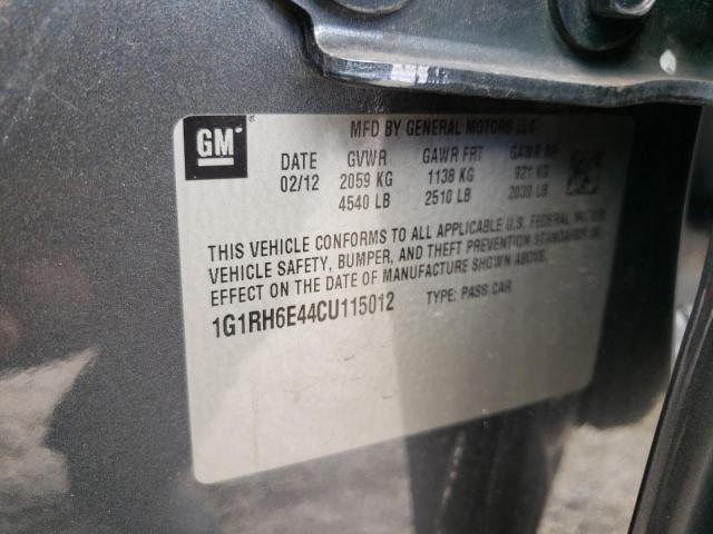 Photo 10 from auction – 2012 CHEVROLET VOLT with VIN 1G1RH6E44CU115012