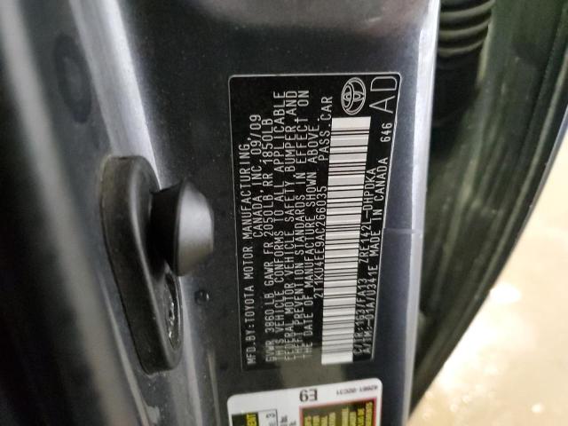 Photo 10 from auction – 2010 TOYOTA COROLLA MA with VIN 2T1KU4EE9AC266035