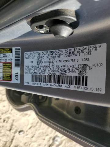 Photo 10 from auction – 2015 TOYOTA TACOMA DOU with VIN 3TMLU4EN7FM183707