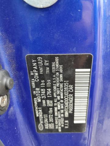 Photo 10 from auction – 2012 HYUNDAI VELOSTER with VIN KMHTC6AD0CU028351