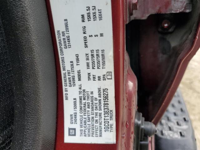Photo 10 from auction – 2007 CHEVROLET COLORADO with VIN 1GCDT13E378156275