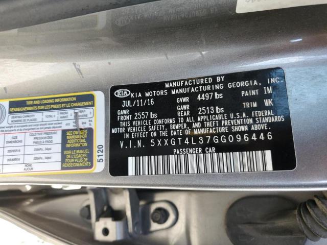 Photo 10 from auction – 2016 KIA OPTIMA LX with VIN 5XXGT4L37GG096446