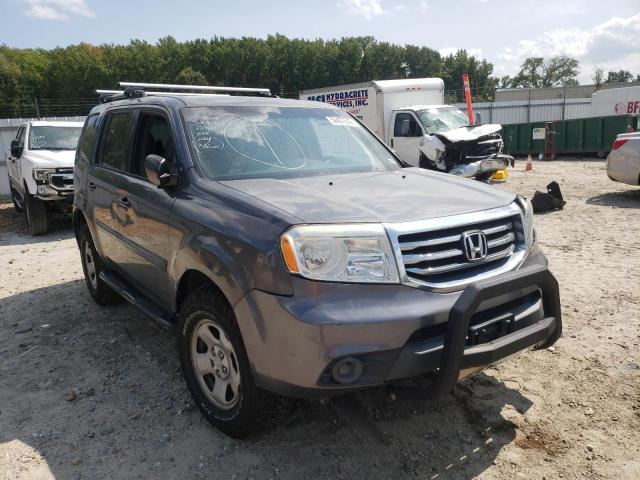 HONDA PILOT LX 2014 with VIN 5FNYF4H25EB036712 - Photo from auction