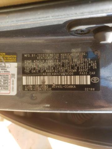 Photo 10 from auction – 2007 TOYOTA CAMRY CE with VIN 4T1BE46K47U078306