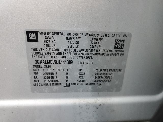 Photo 10 from auction – 2018 GMC TERRAIN SL with VIN 3GKALMEV9JL141309