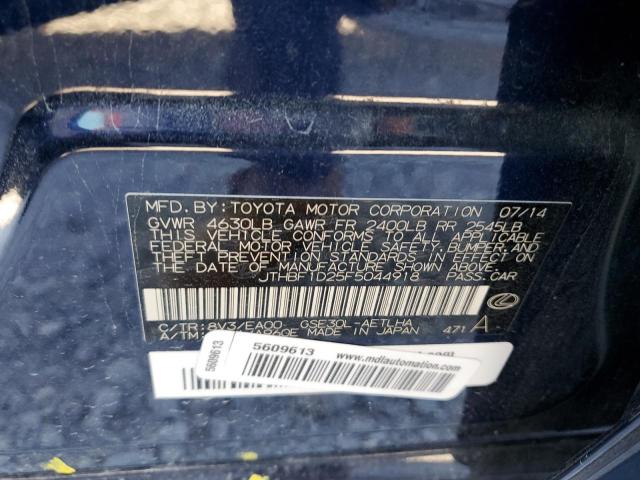 Photo 10 from auction – 2015 LEXUS IS 250 with VIN JTHBF1D25F5044918