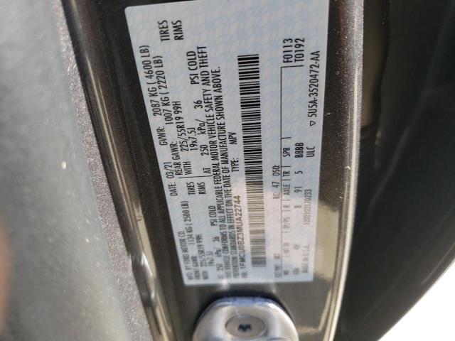 Photo 10 from auction – 2021 FORD ESCAPE SE with VIN 1FMCU0BZ3MUA22744